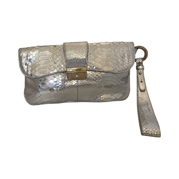 ZUFI ALEXANDER PYTHON POUCH WITH WRISTLET